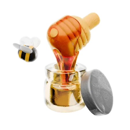 Honey Jar  3D Icon