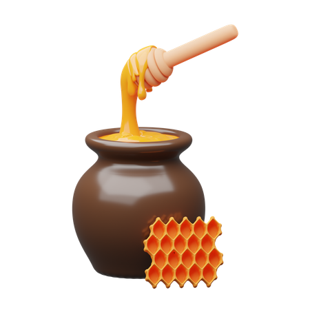 Honey jar  3D Icon