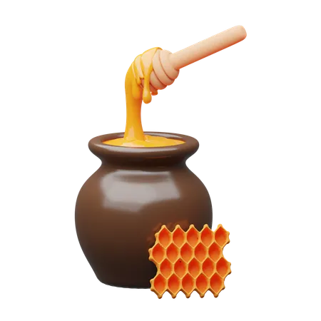 Honey jar  3D Icon