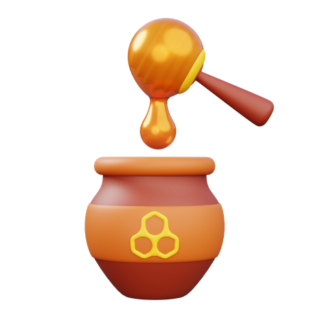 Honey Jar  3D Icon