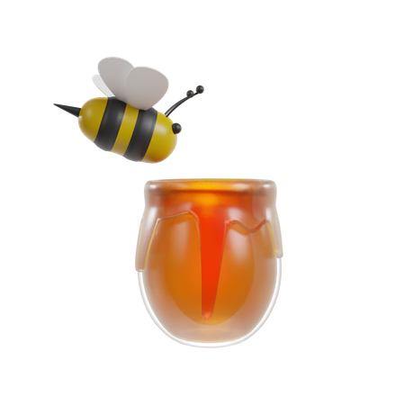 Honey Jar  3D Icon