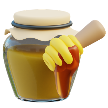 Honey Jar  3D Icon