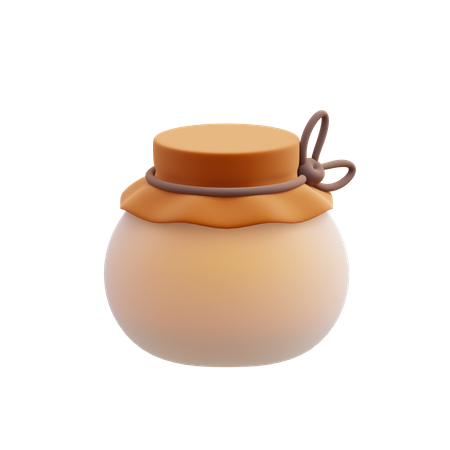 Honey Pot  3D Illustration