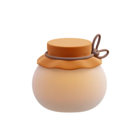 Honey Pot  3D Illustration