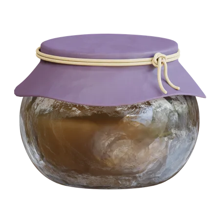 3 D Honey Pot Illustration 3D Icon