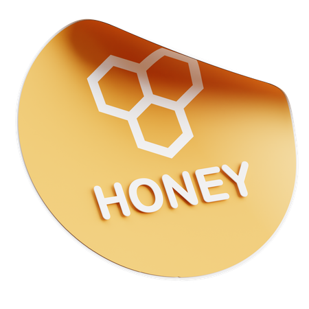 Honey Product Label  3D Icon