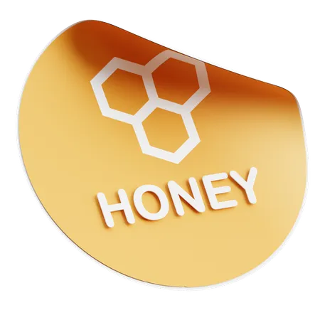 Honey Product Label  3D Icon