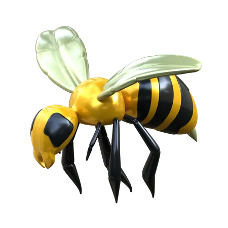 Honeybee 3 D Insect Illustration 3D Icon