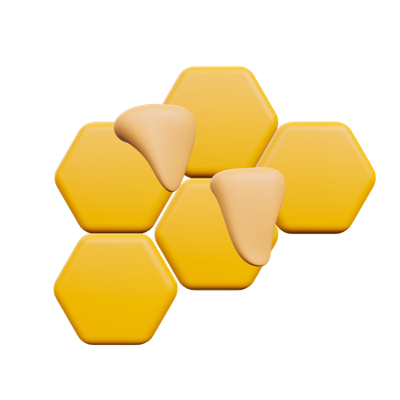 Honeycomb  3D Illustration