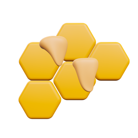 Honeycomb 3D Illustration