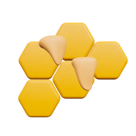 Honeycomb  3D Illustration