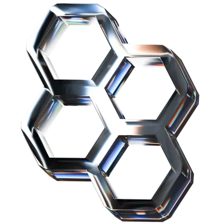 HoneyComb Shape  3D Icon