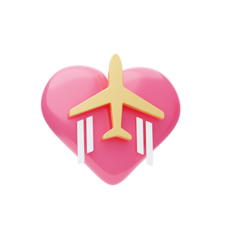 Honeymoon Trip  3D Icon