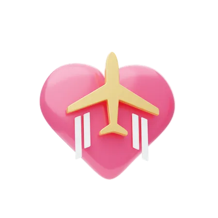 Honeymoon Trip  3D Icon
