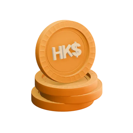 Hong Kong dollar  3D Icon