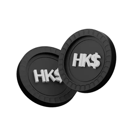 Hong Kong dollar  3D Icon