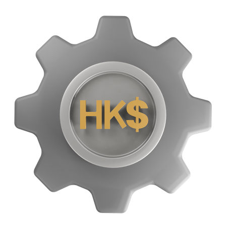 Hong Kong dollar Money Management  3D Icon