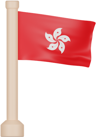 Hong Kong Flag  3D Icon