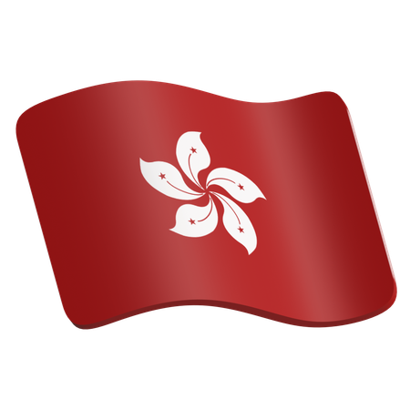 Hong Kong Flag  3D Icon