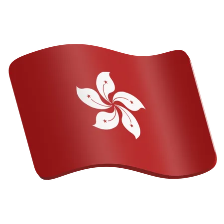 Hong Kong Flag  3D Icon