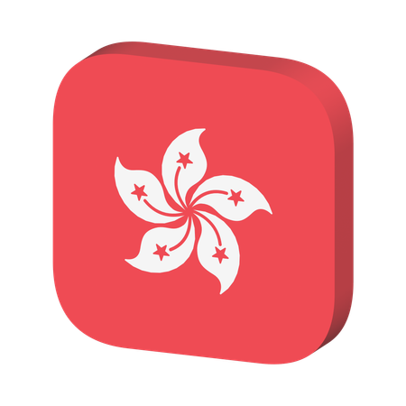 Hong Kong Flag  3D Icon