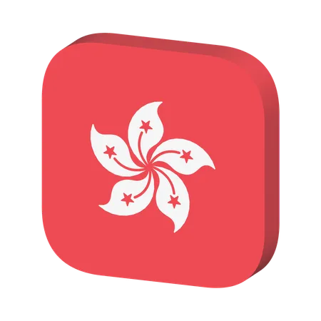 Hong Kong Flag  3D Icon