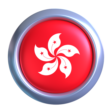 Hong Kong Flag Emblem  3D Icon