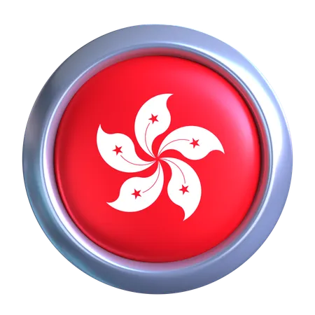 Hong Kong Flag Emblem  3D Icon