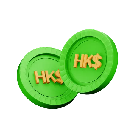 Hongkong Dollar  3D Icon