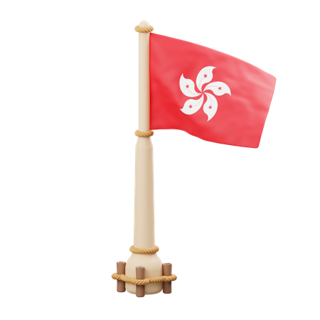 Hongkong Flag  3D Icon