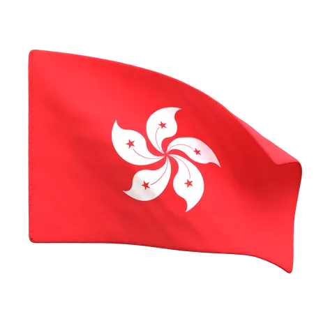 Hongkong Flag  3D Icon