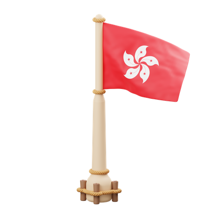Hongkong-Flagge  3D Icon