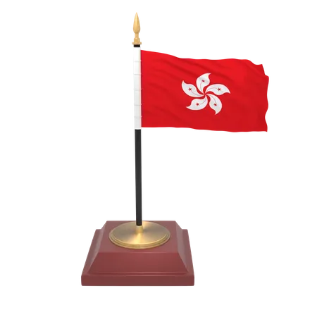 Hongkong Flagge  3D Icon