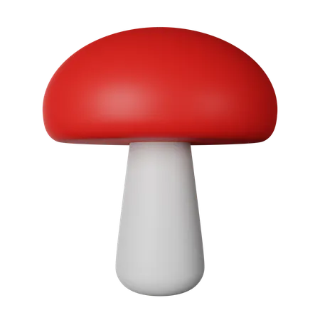 Champiñón  3D Icon