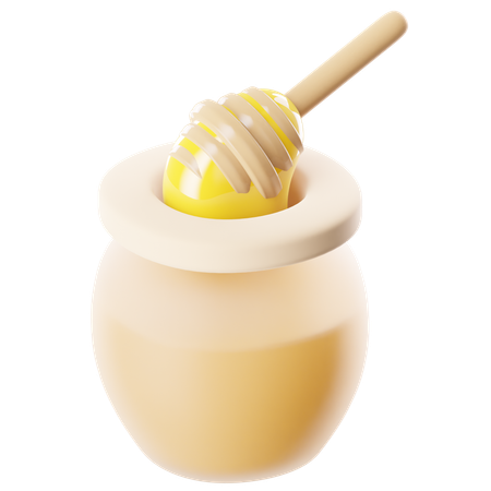 Honigglas  3D Icon