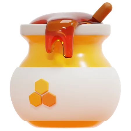 Honigglas  3D Icon