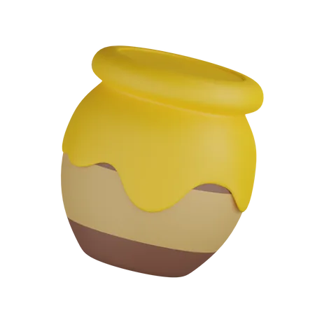 Honigglas  3D Icon