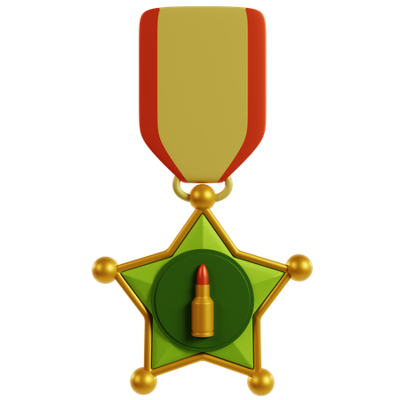 Honorable Military Service Award  3D Icon