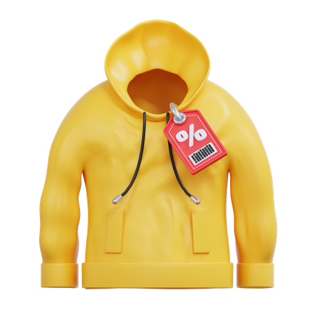 Hoodie Discount  3D Icon