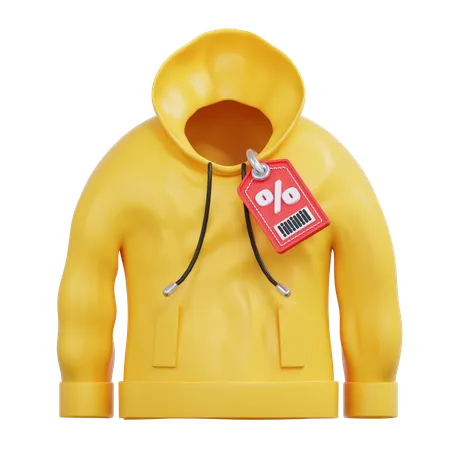 Hoodie Discount  3D Icon