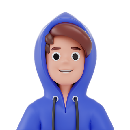 Kapuzenpullover Mann  3D Icon