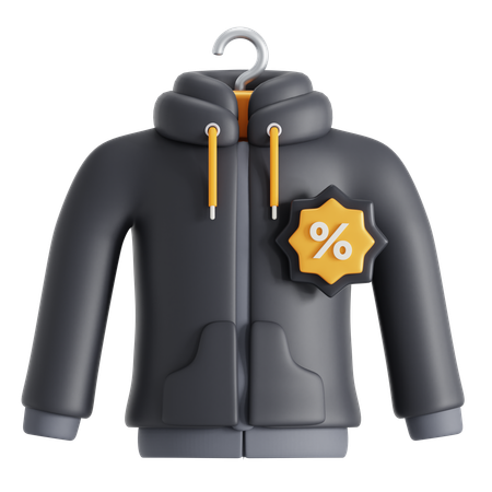 Hoodie Rabatt  3D Icon