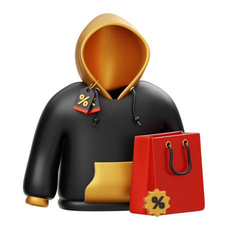 Hoodie Sale  3D Icon