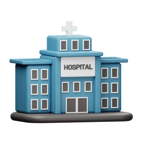 Hôpital  3D Illustration