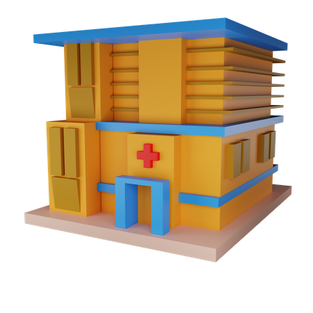 Hôpital  3D Illustration