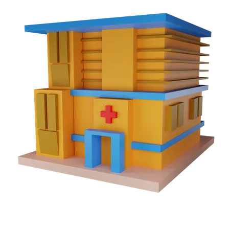 Hôpital  3D Illustration