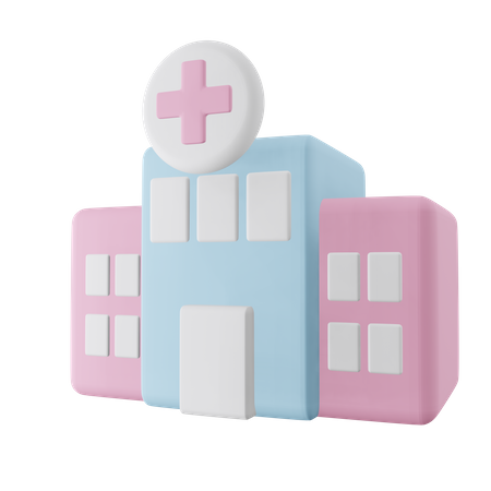 Hôpital  3D Illustration