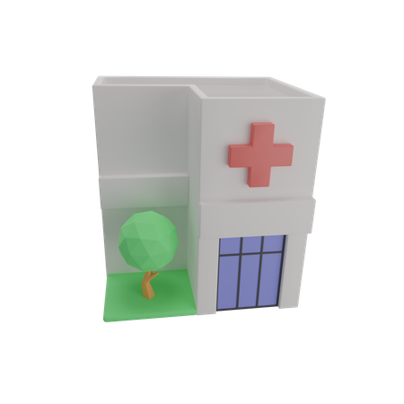 Hôpital  3D Illustration