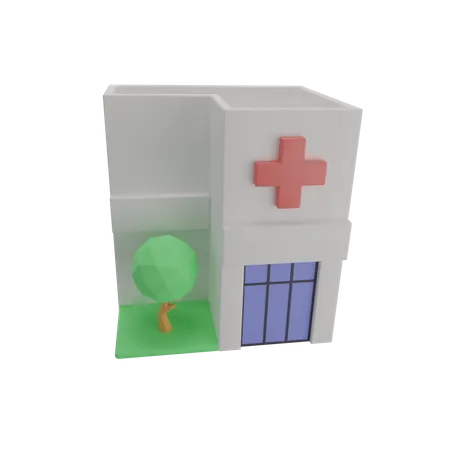 Hôpital  3D Illustration