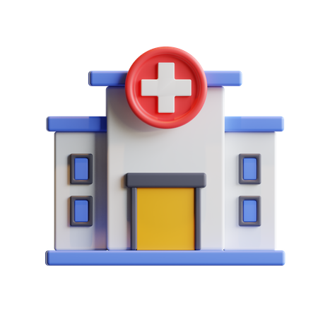 Hôpital  3D Illustration